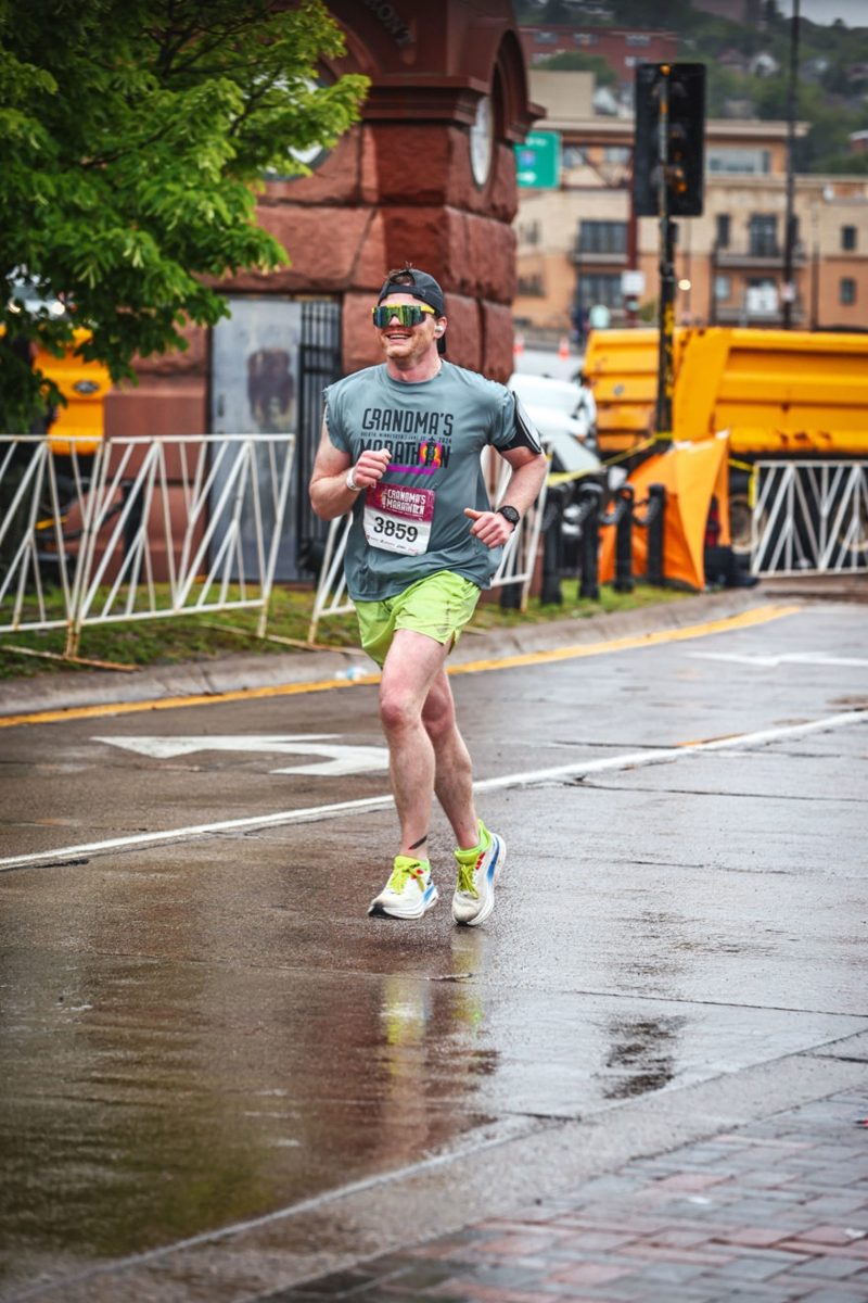 Keith Ramsett running Grandma's Marathon in Duluth